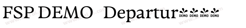 FSP DEMO   Departur字体转换